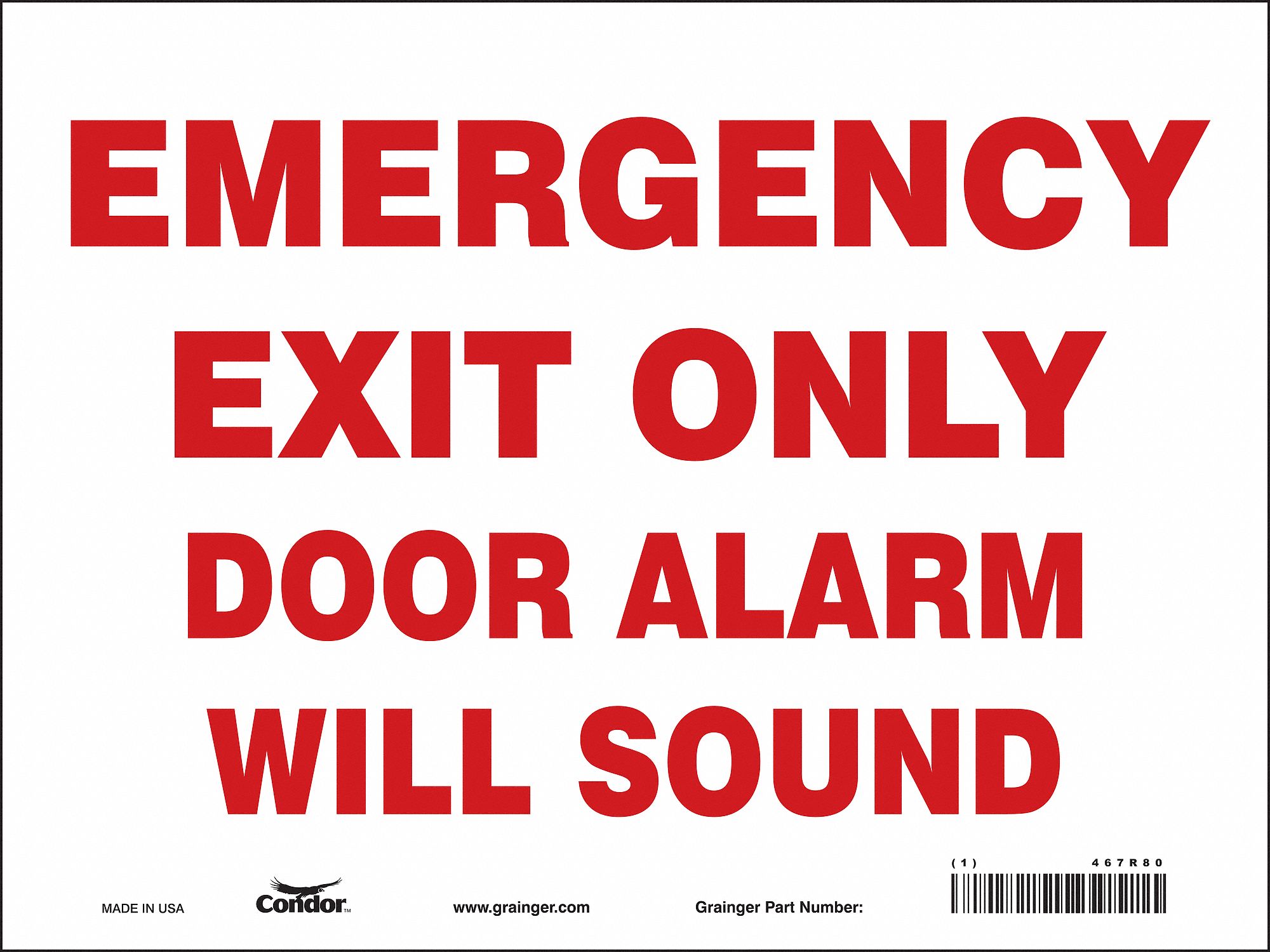 Safety Sign, 9 in x 12 in, Vinyl