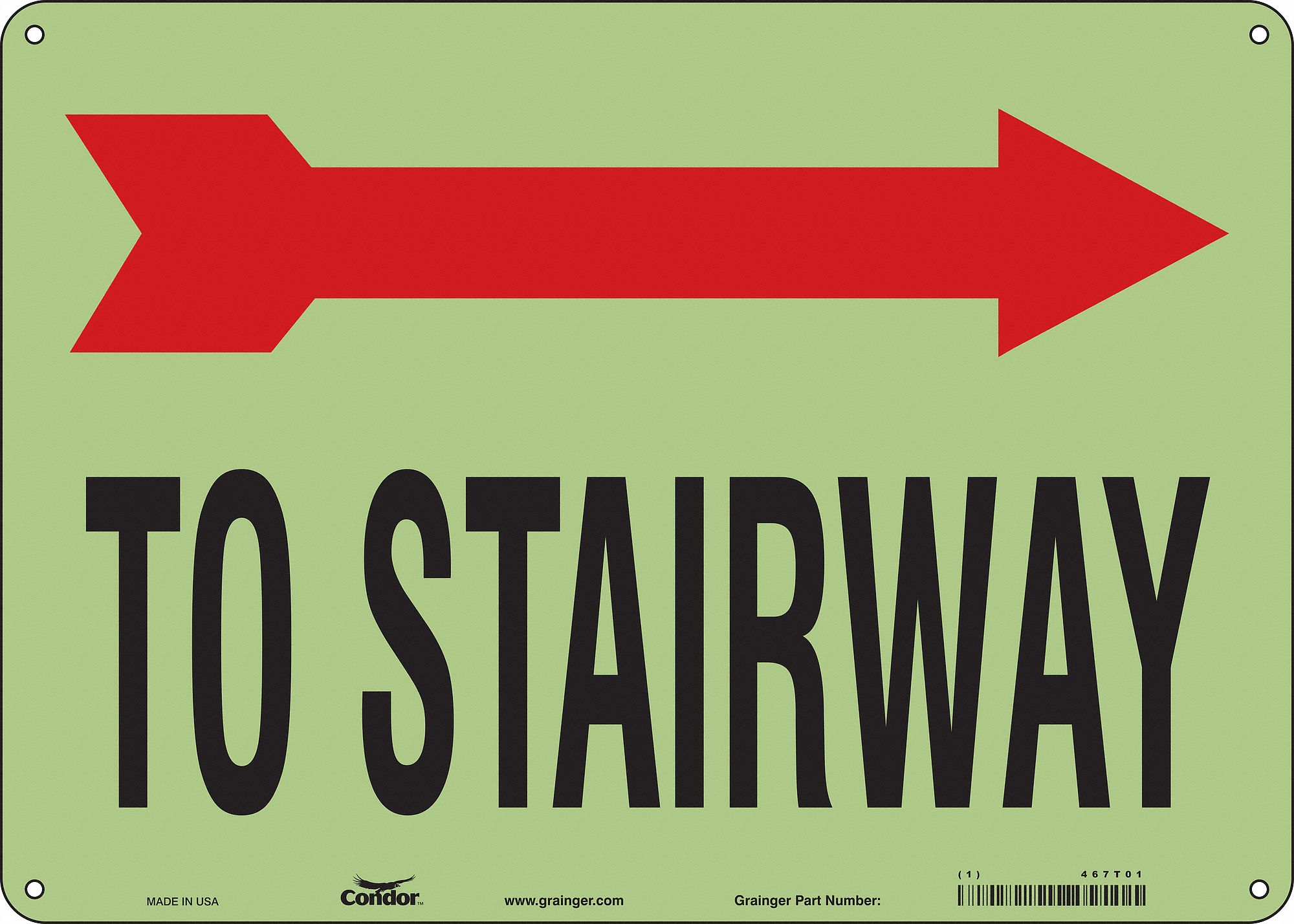 Safety Sign: Polyethylene, Mounting Holes Sign Mounting, 10 in x 14 in Nominal Sign Size