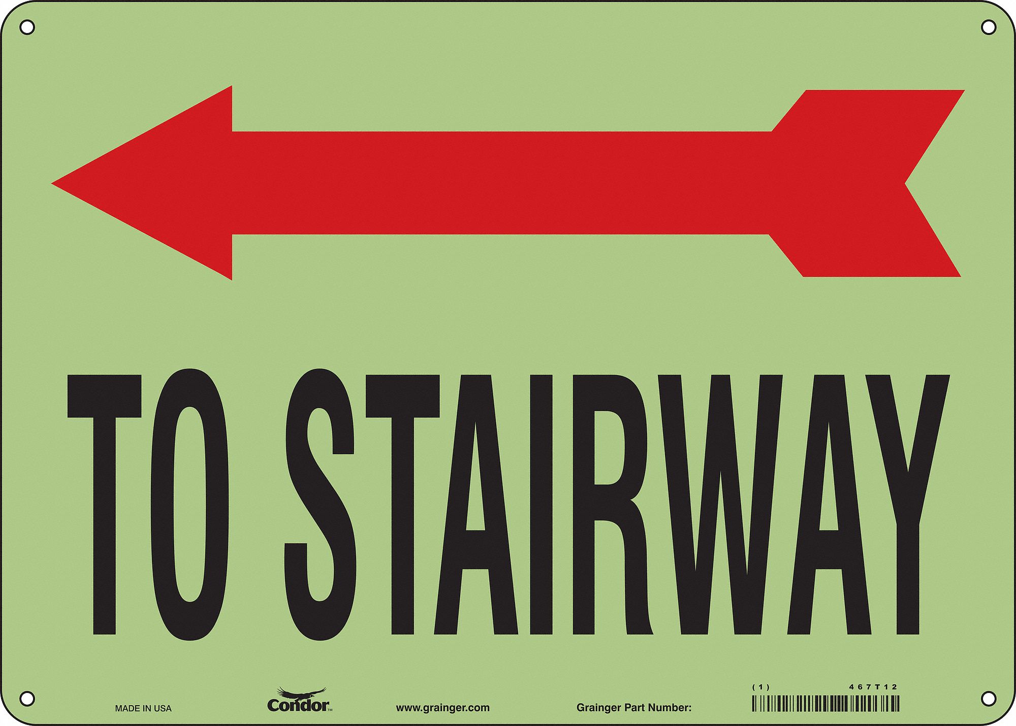Safety Sign: Polyethylene, Mounting Holes Sign Mounting, 10 in x 14 in Nominal Sign Size