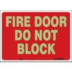 Fire Door Do Not Block Signs