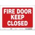 Fire Door Keep Closed Signs