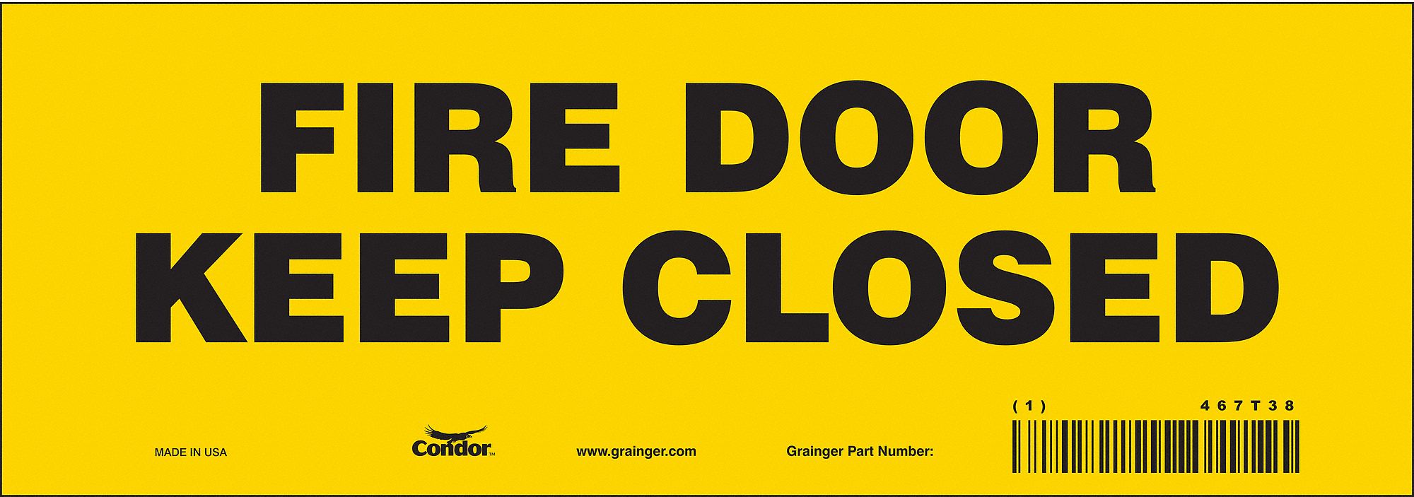 Safety Sign, 3 1/2 in x 10 in, Vinyl