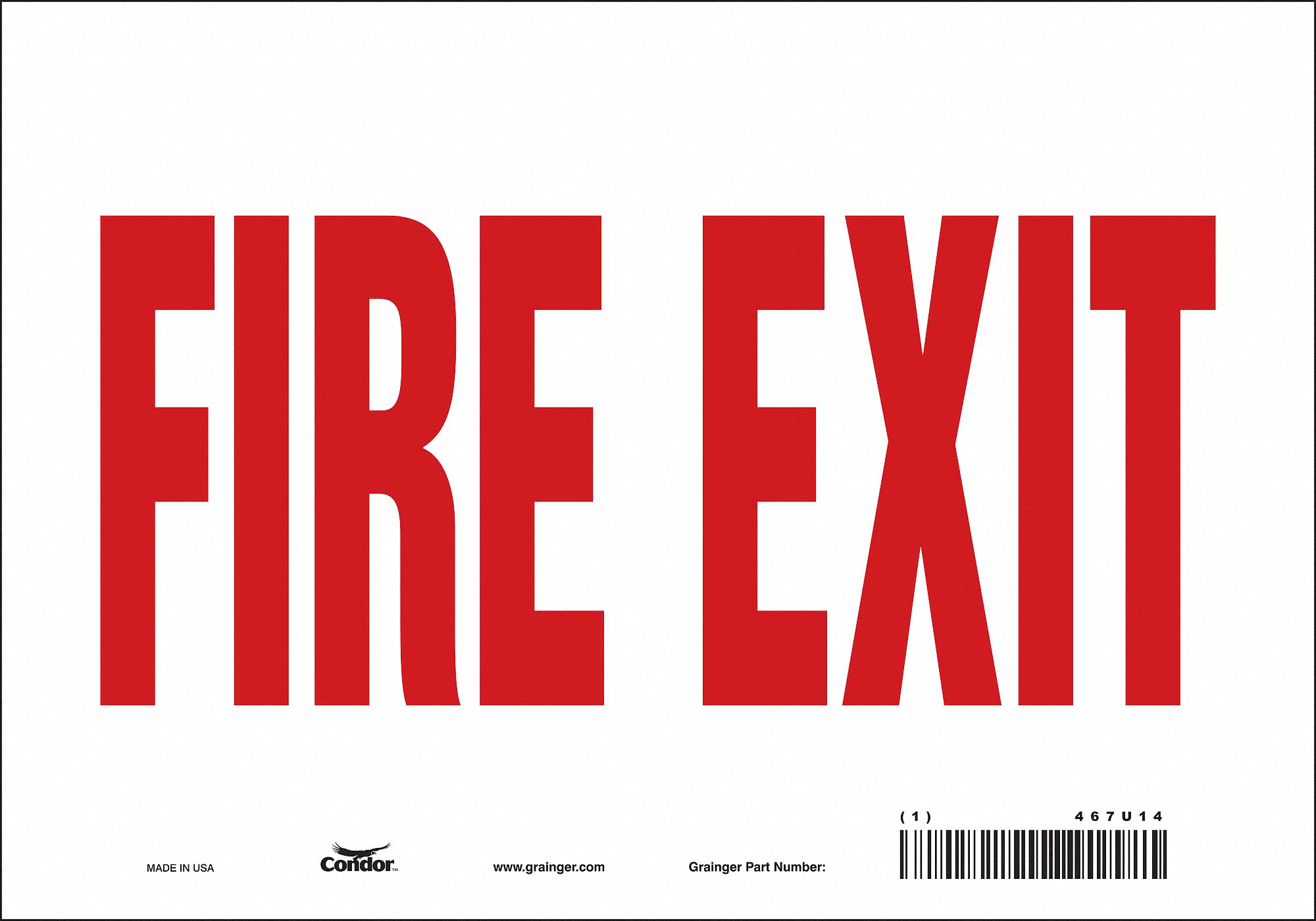 Safety Sign, 7 in x 10 in, Vinyl