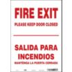 Fire Exit Please Keep Door Closed / Salida Para Incendios Mantenga La Puerta Cerrada Signs
