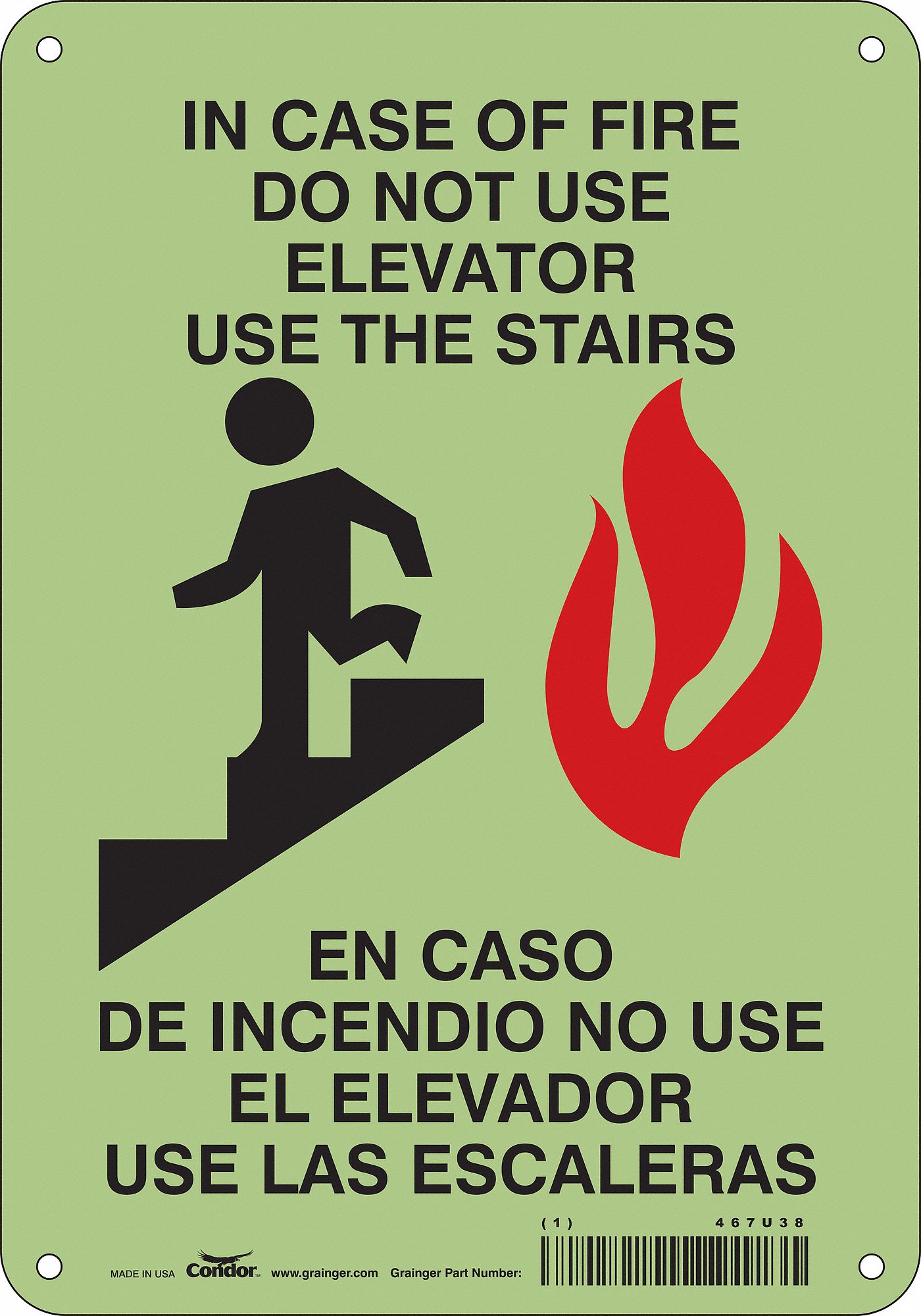 PANNEAU SECURITE,10PO X 7PO,POLYETHYLENE