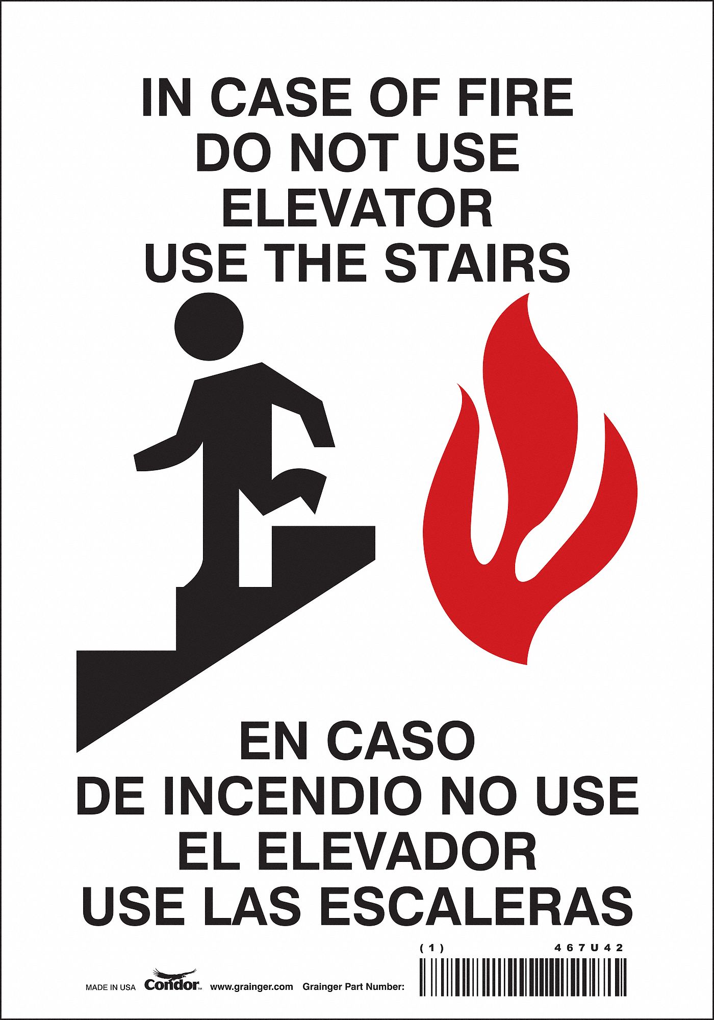 PANNEAU SECURITE,10PO X 7PO,VINYLE