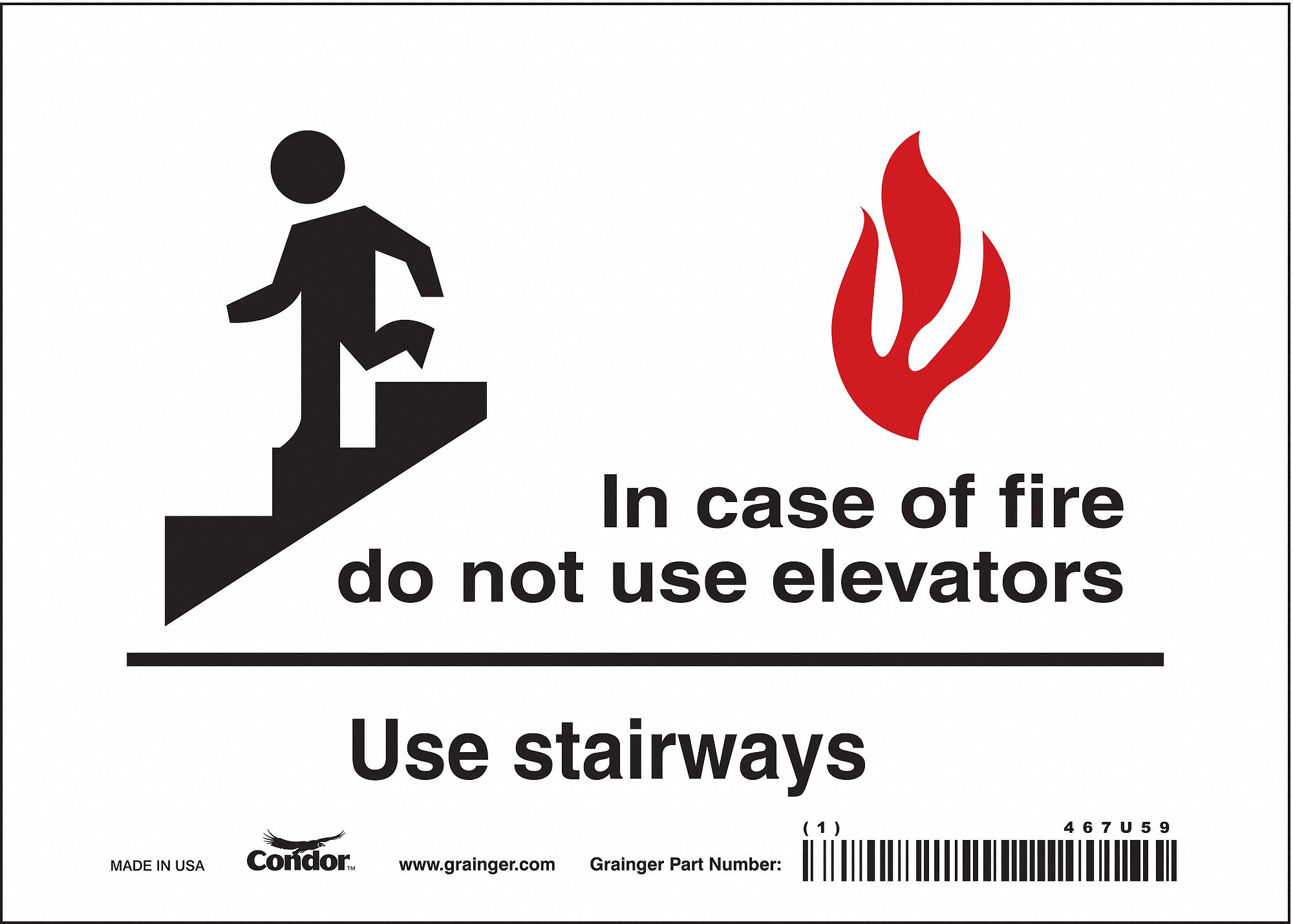 PANNEAU SECURITE,5PO X 7PO,VINYLE