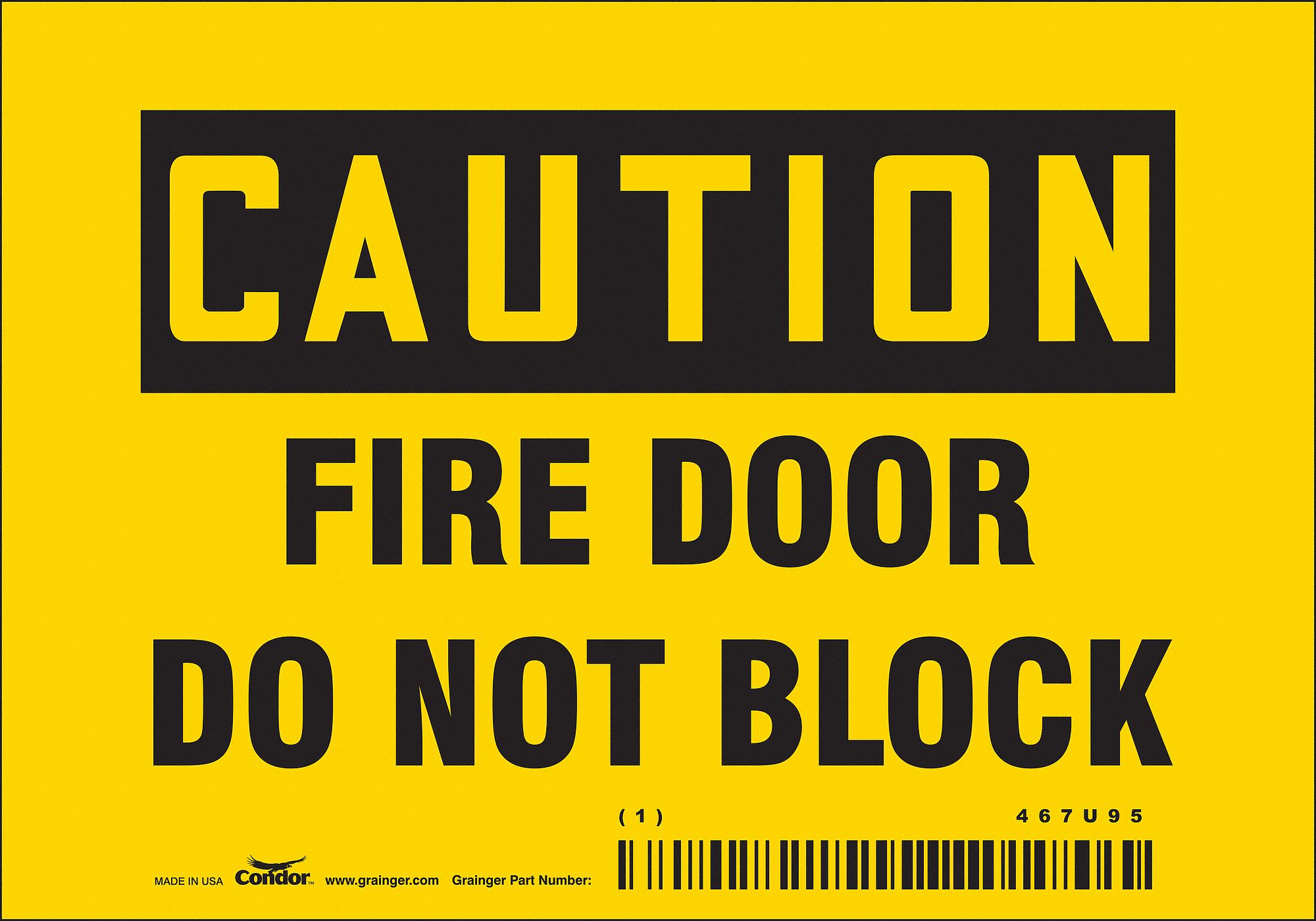 Safety Sign: Vinyl, Adhesive Sign Mounting, 3 1/2 in x 5 in Nominal Sign Size, Not Retroreflective