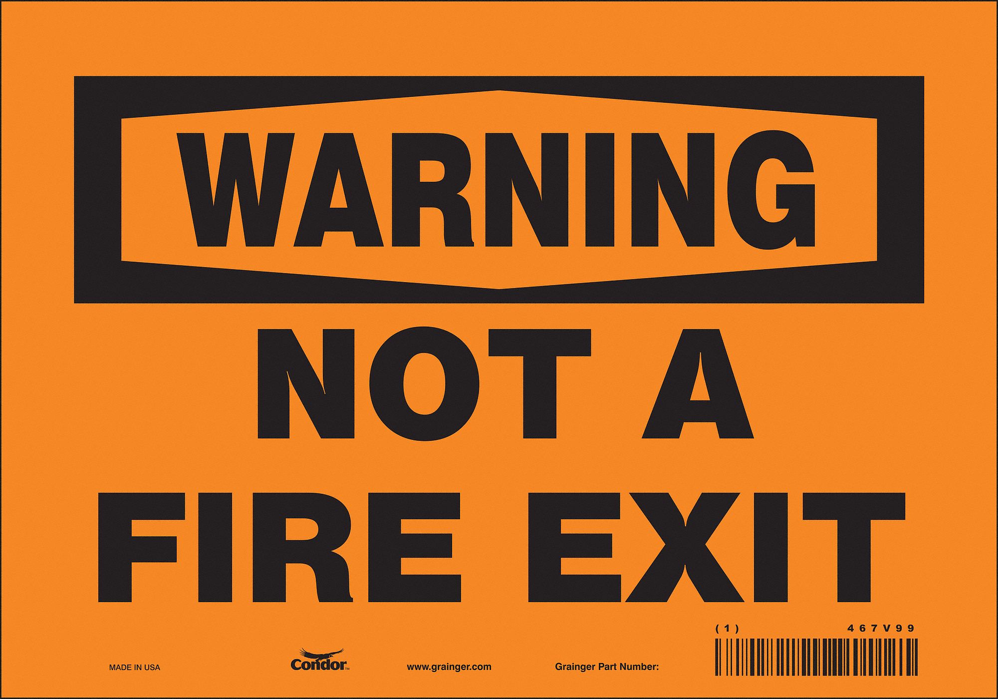 Safety Sign: Vinyl, Adhesive Sign Mounting, 7 in x 10 in Nominal Sign Size, Not Retroreflective