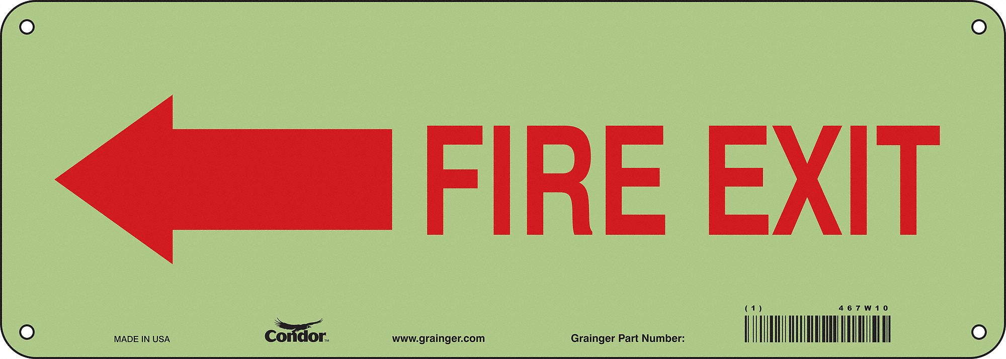 Safety Sign, 5 in x 14 in, Polyethylene