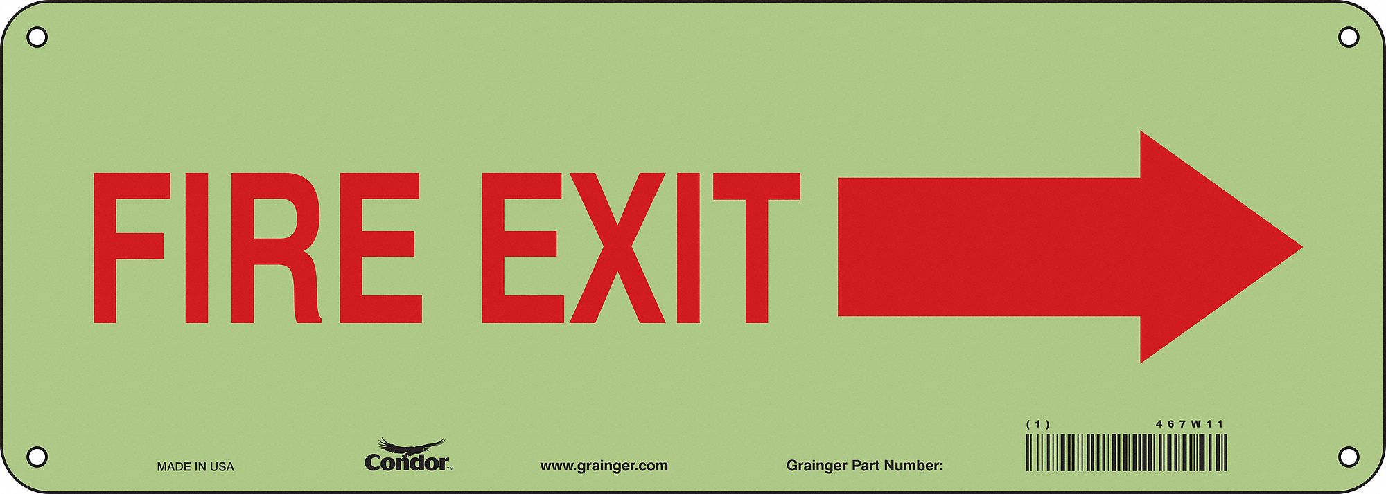 Safety Sign, 5 in x 14 in, Polyethylene