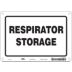 Respirator Storage Signs