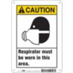 Caution/Precaucion: Respirators Must Be Worn In This Area Signs