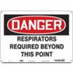 Danger: Respirators Required Beyond This Point Signs