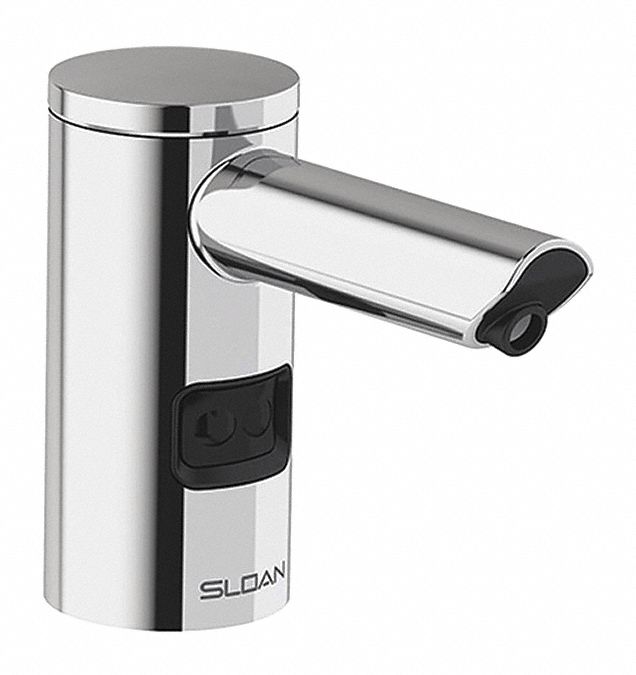 Soap Dispenser: Auto, Counter, Foam, 1, 500 mL Refill Size, Brass, Silver, Polished Chrome
