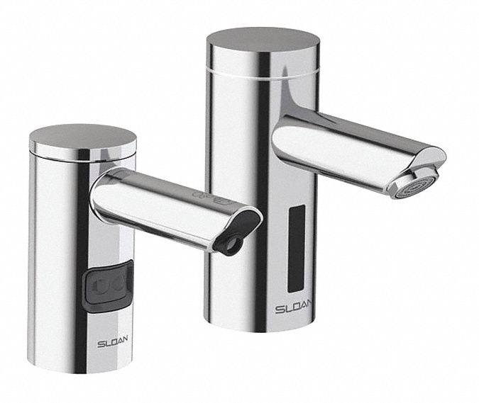 Soap Dispenser: Auto, Counter, Foam, 1, 500 mL_2, 300 mL Refill Size, Brass, Silver, ESD Series