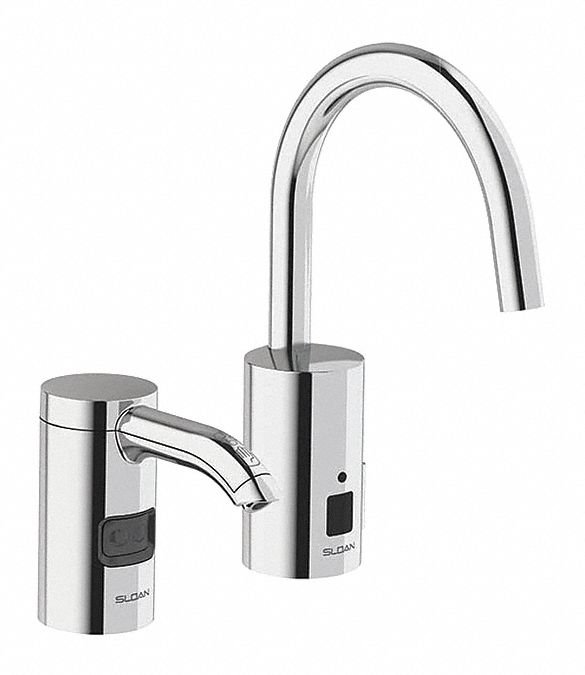 Soap Dispenser: Auto, Counter, Foam, 1, 500 mL_2, 300 mL Refill Size, Brass, Silver, ESD Series