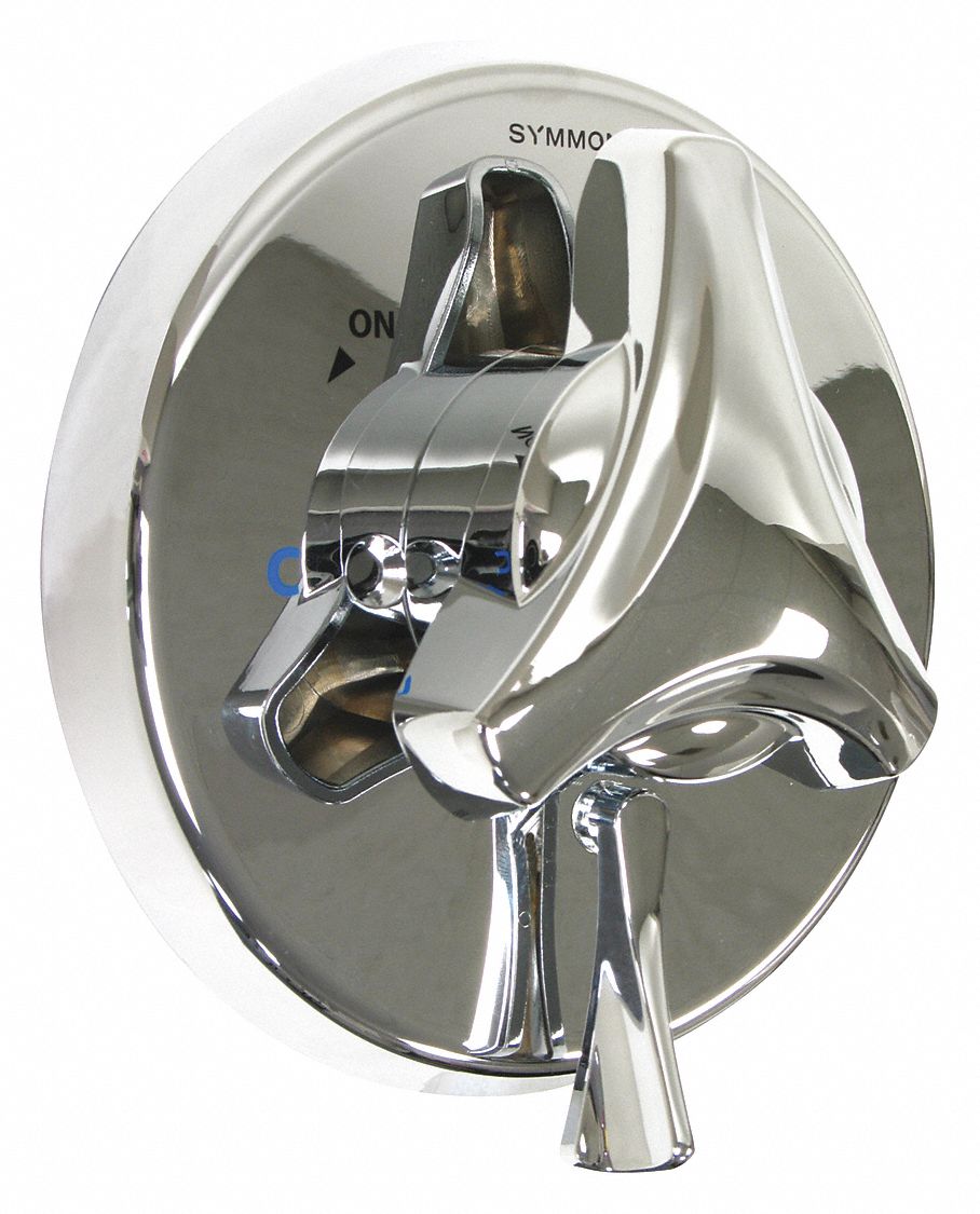 TUB AND SHOWER VALVE AND TRIM: SYMMONS, FOR USE WITH S-9600 SHOWER VALVES, 1 HANDLE