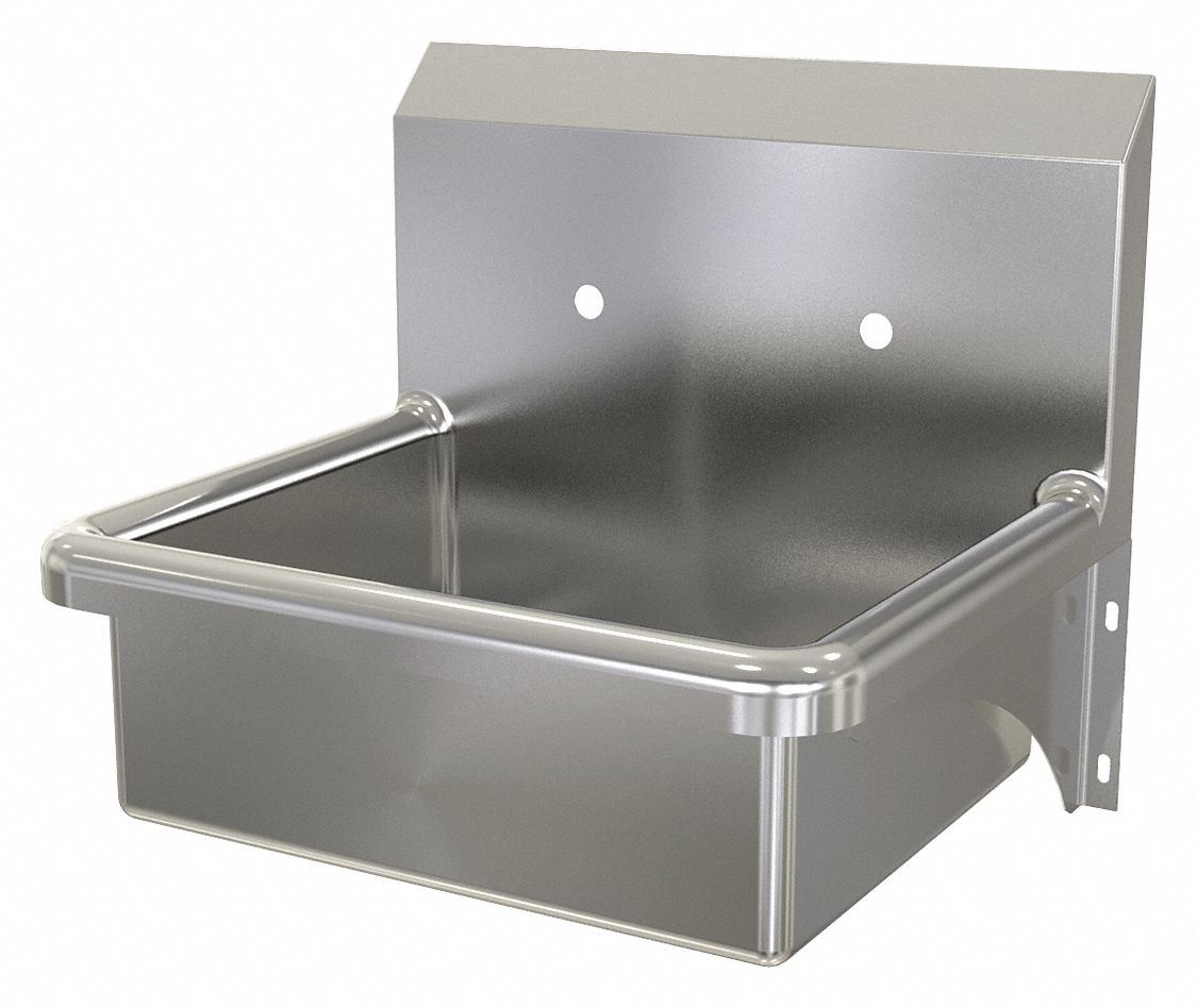 SANI-LAV Stainless Steel Hand Sink, Without Faucet, Wall Mounting Type ...