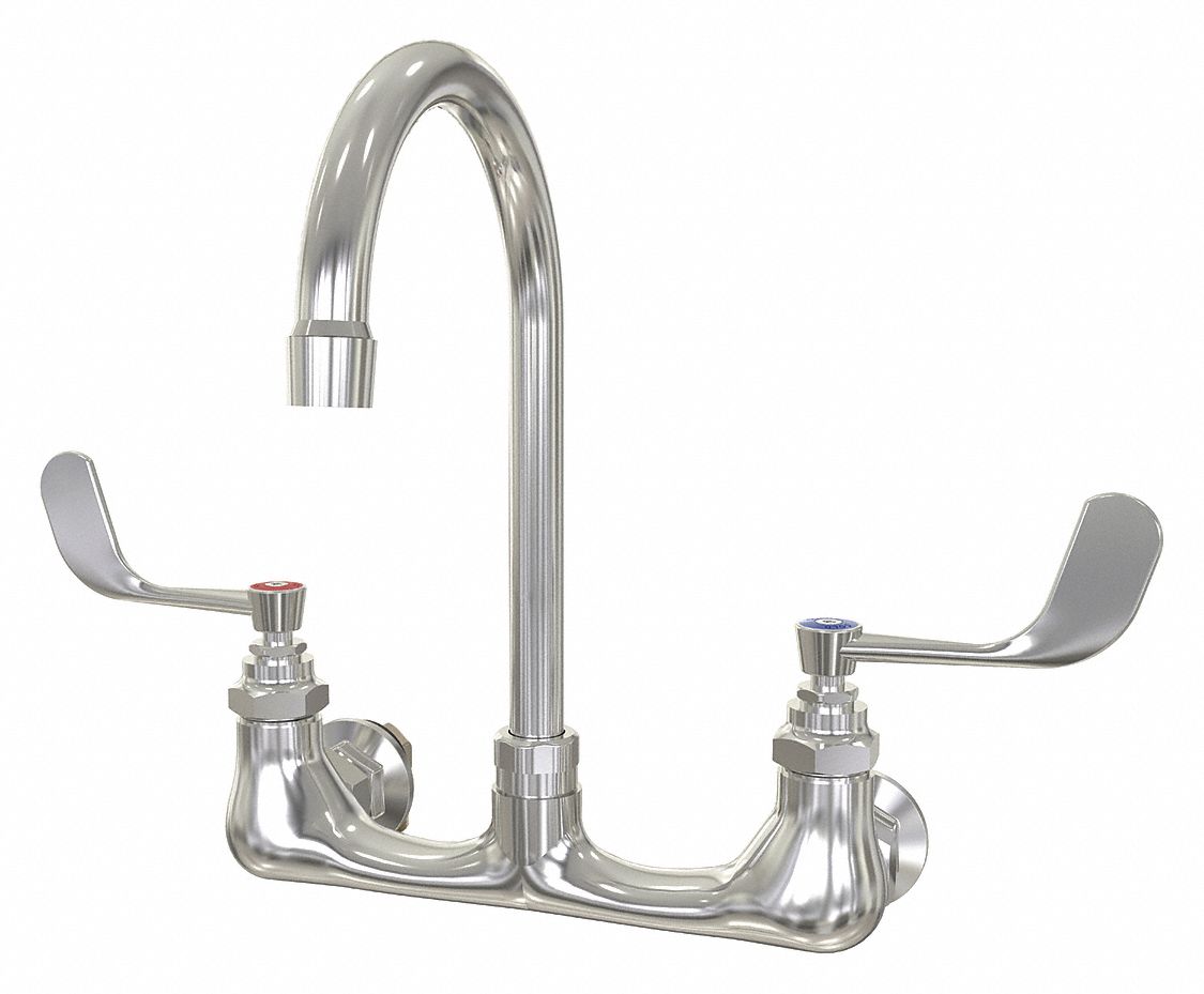 SaniLav, Chrome Finish, Gooseneck Service Sink Faucet 468C61204.5