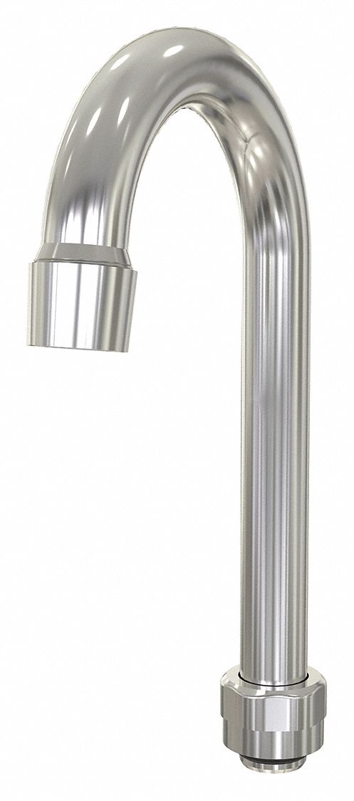 Spout: Spout, Gooseneck, Swivel Spout, Brass, Chrome, 2 gpm Flow Rate, Aerated, NPT