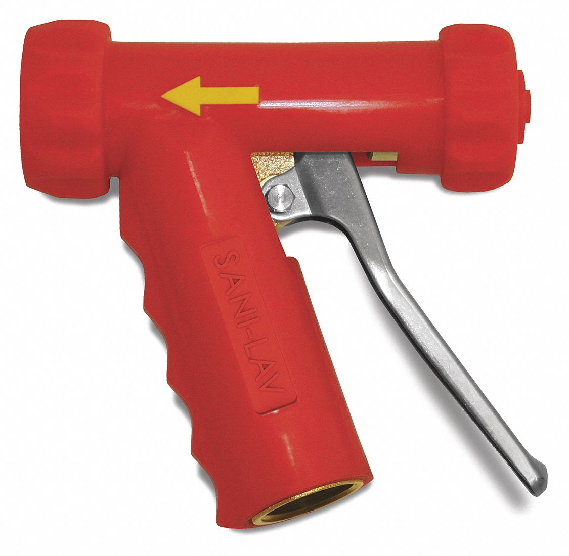 Spray Nozzle: 3/4 in Connection Size, FGHT, Brass/Stainless Steel, 5 1/4 in Overall Lg, Red