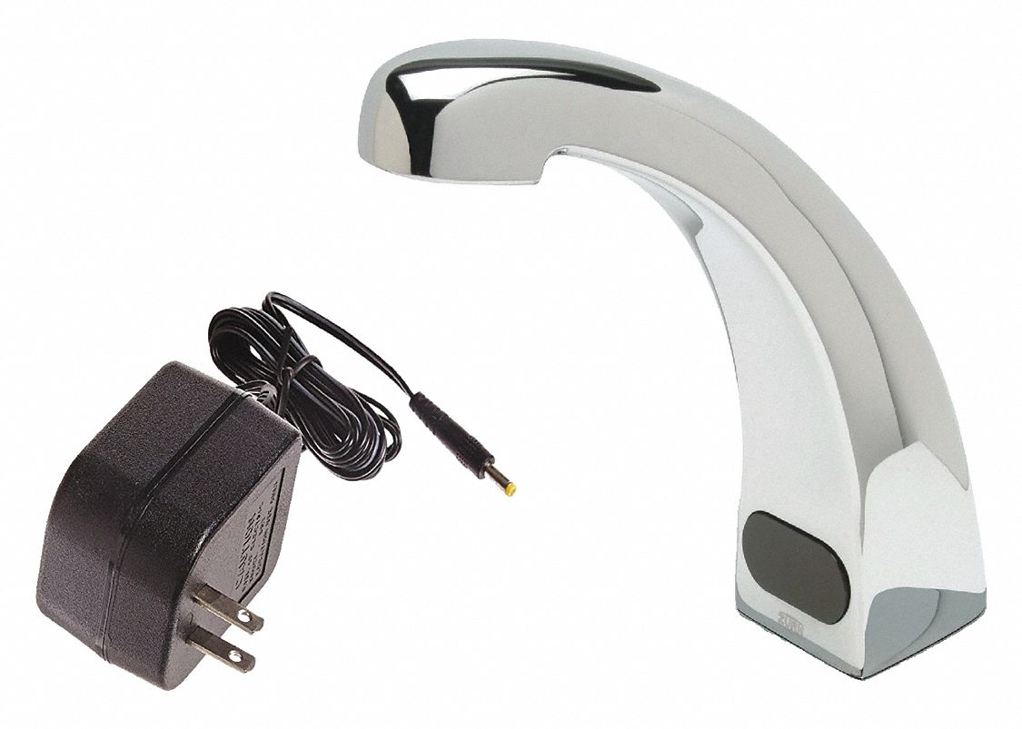 MID ARC BATHROOM FAUCET: ZURN, AQUASENSE, POLISHED CHROME FINISH, 0.5 GPM, MOTION SENSOR