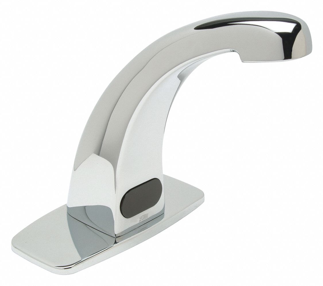 MID ARC BATHROOM FAUCET: ZURN, AQUASENSE, POLISHED CHROME FINISH, 0.5 GPM, MOTION SENSOR