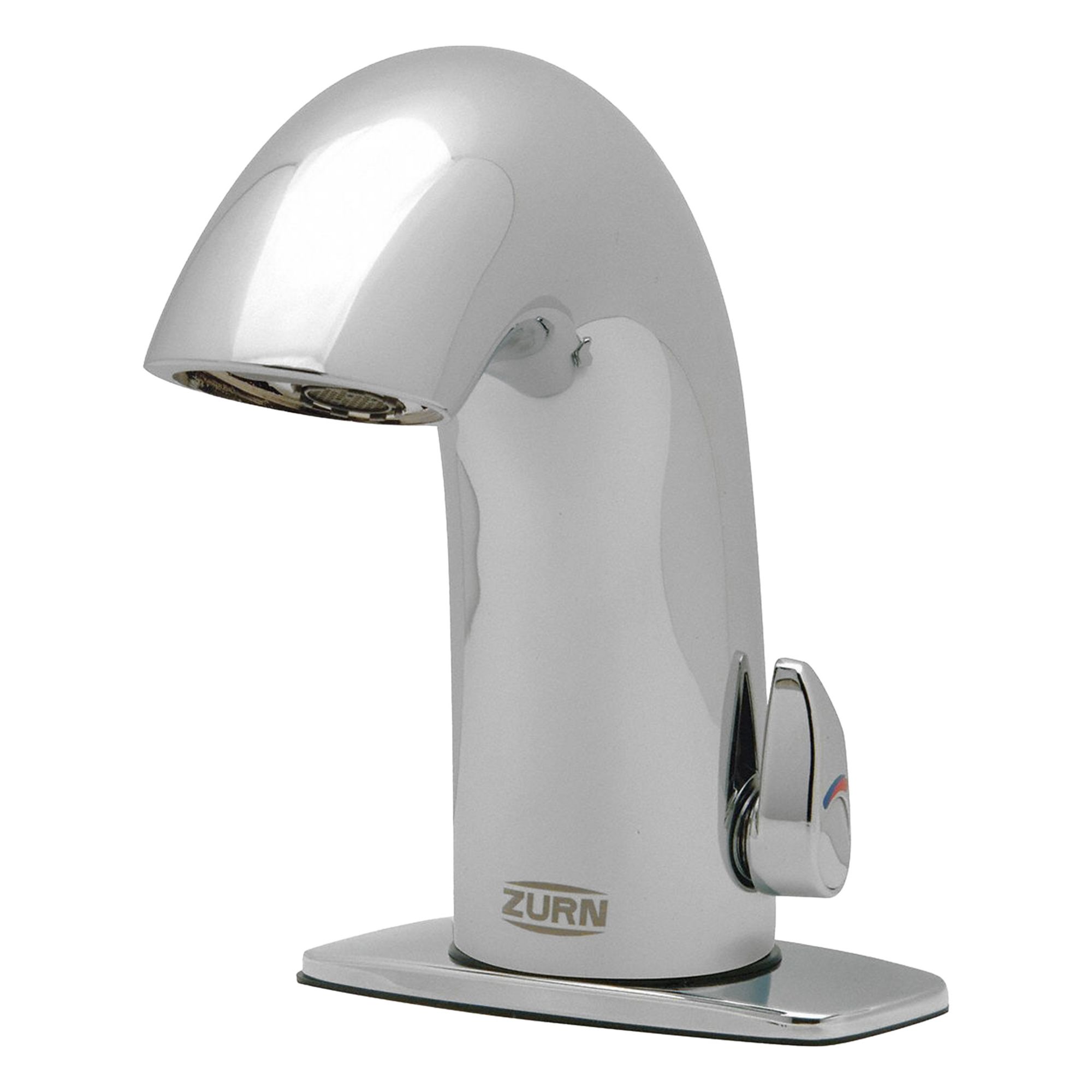 Bathroom Sensor Faucet: Aqua-Fit®, Brass, Chrome Finish, Single-Post, Hardwired, Spray, NPSM