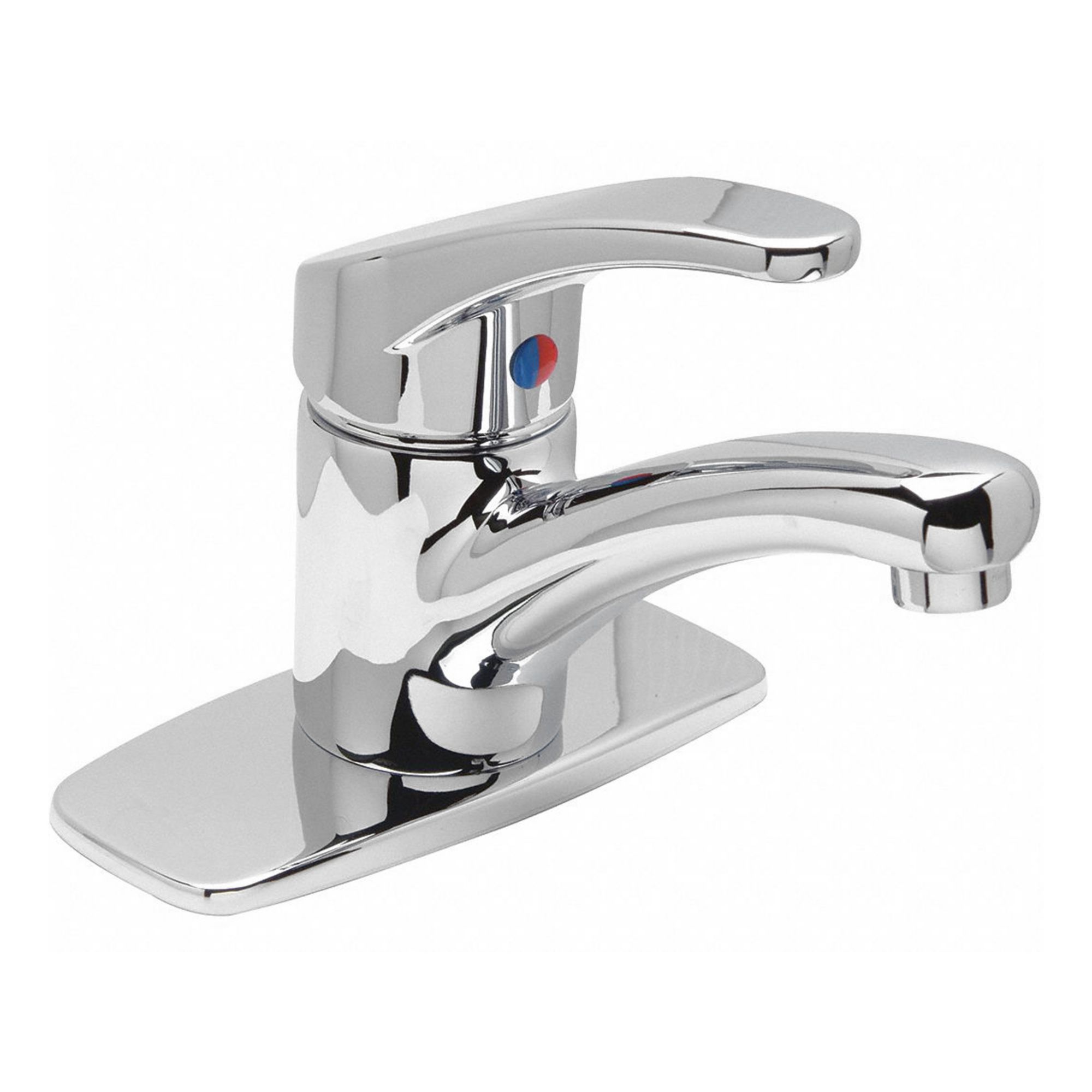 Low Arc Bathroom Faucet: AquaSpec®, Cast Brass, Chrome Finish, 1.5 gpm Flow Rate, Single-Post