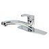 Low-Arc-Spout Single-Lever-Handle Single-Hole Deck-Mount Kitchen Sink Faucets