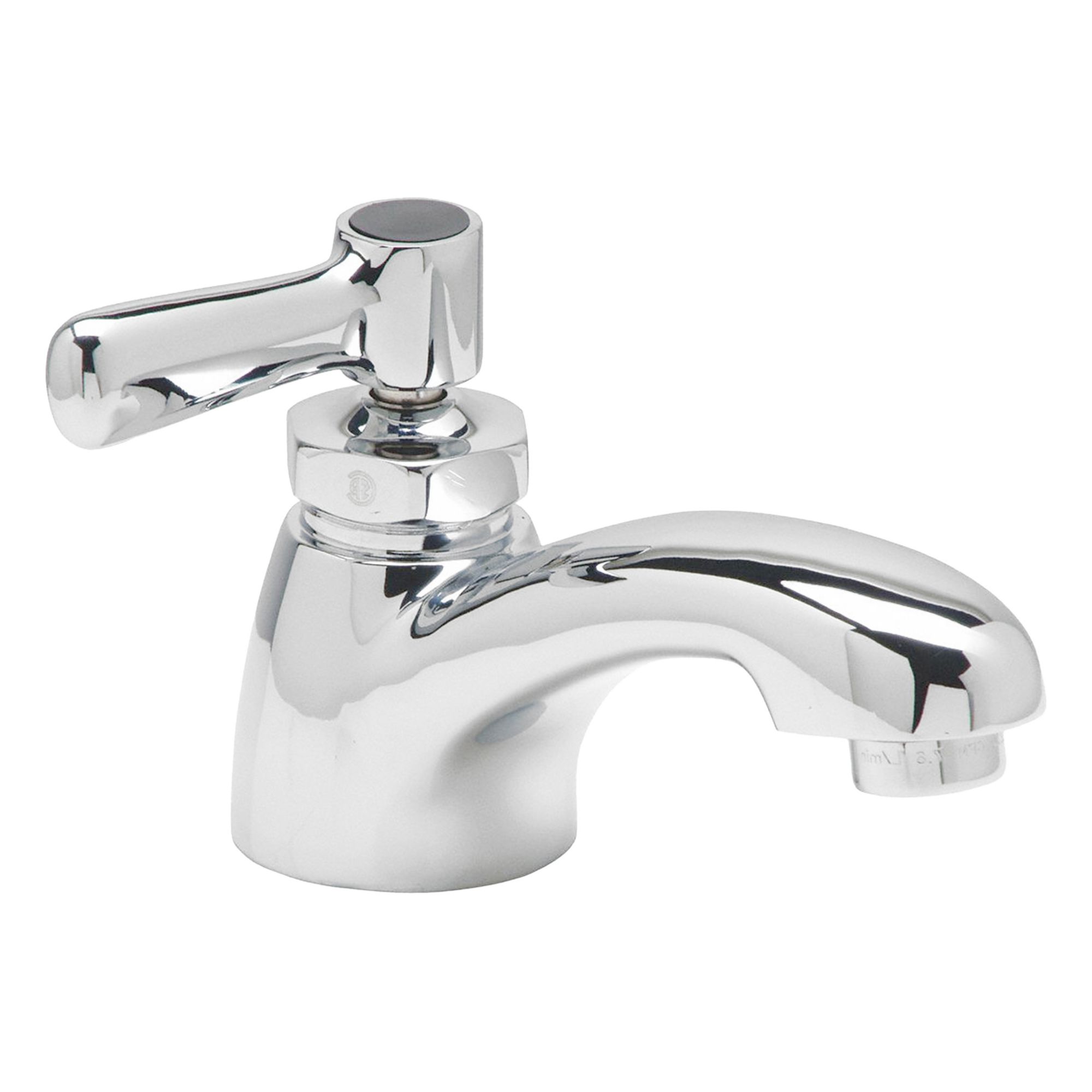 Straight Spout Bathroom Faucet: AquaSpec®, Brass, Chrome Finish, 2.2 gpm Flow Rate, Single-Post