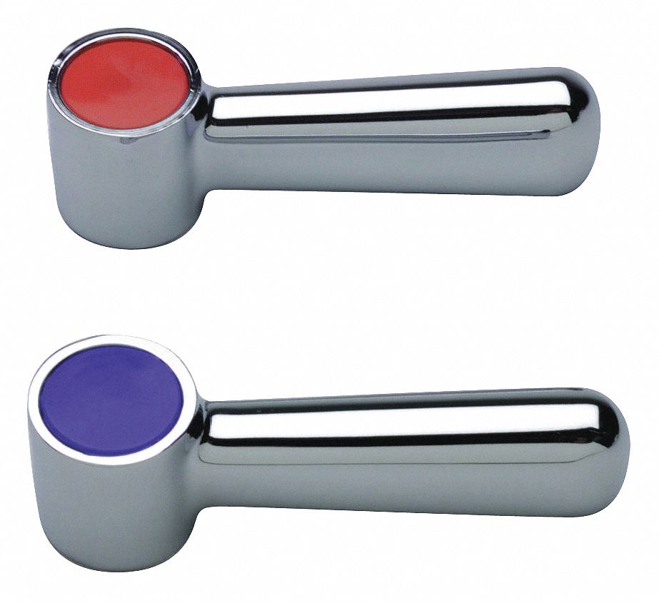 Handle: Zurn, For AquaSpec® Series, Lever Handle, Use with Hot/Cold Water Temp, Brass, 1 PR