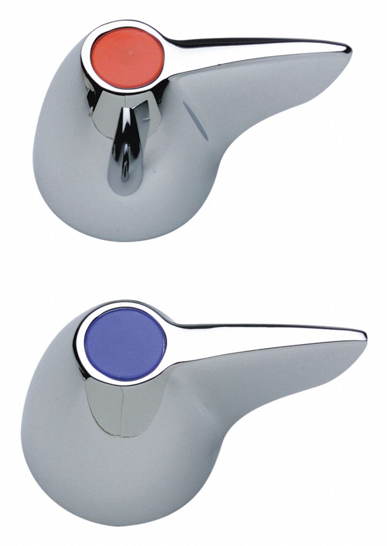 Handle: Zurn, For AquaSpec® Series, Lever Handle, Use with Hot/Cold Water Temp, Brass, 1 PR