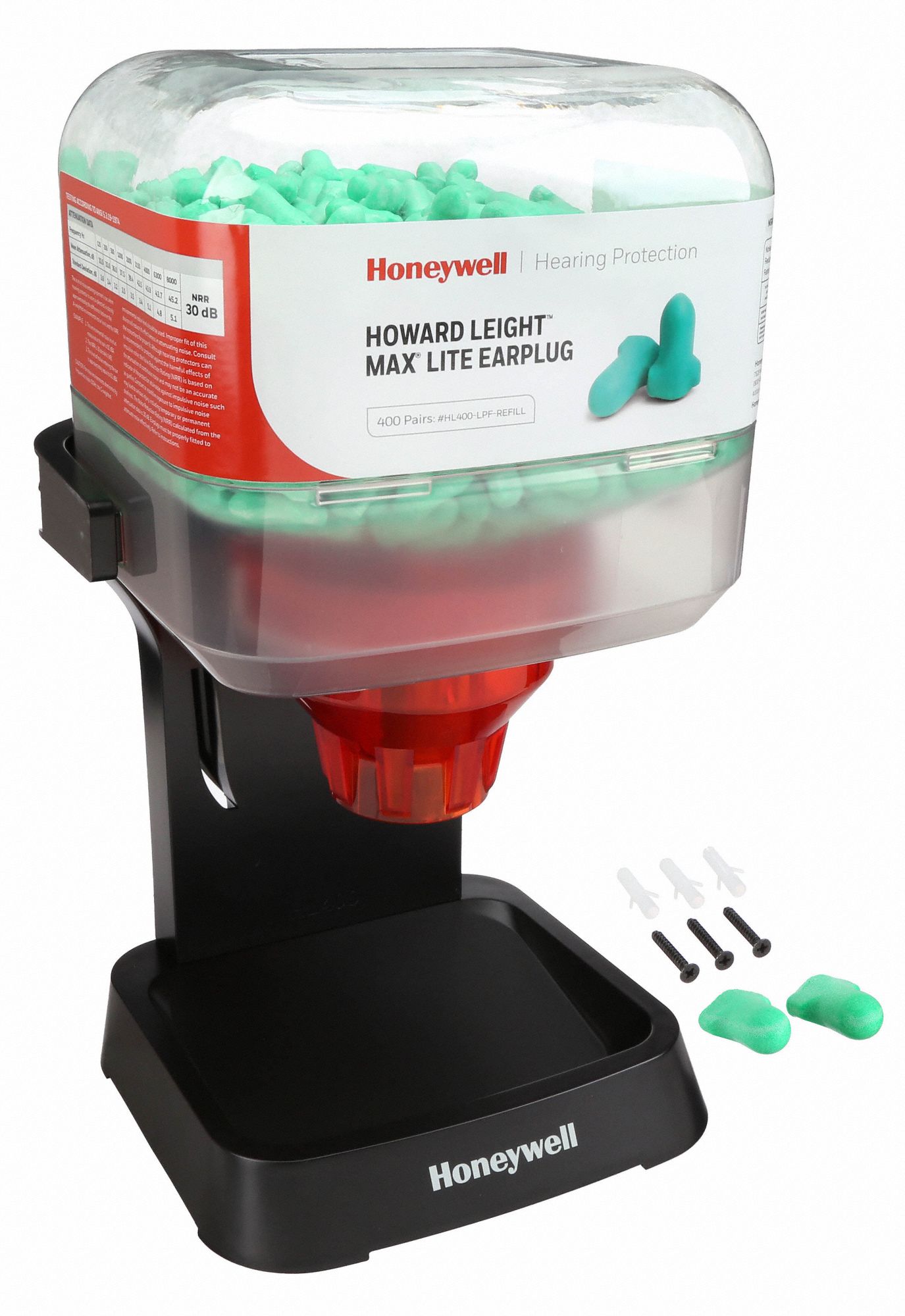 HONEYWELL HOWARD LEIGHT ContouredT Ear Plug Dispenser, 30 dB Noise