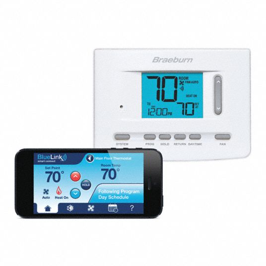 BRAEBURN, Heat Pump Systems, 52 Day/7 Day, Low Voltage Thermostat