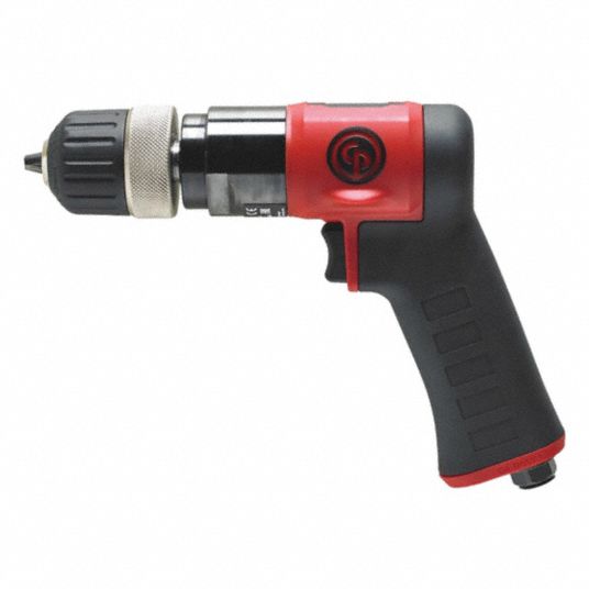 CHICAGO PNEUMATIC, 3/8 in Chuck Size, Industrial Duty, Drill - 468H68 ...