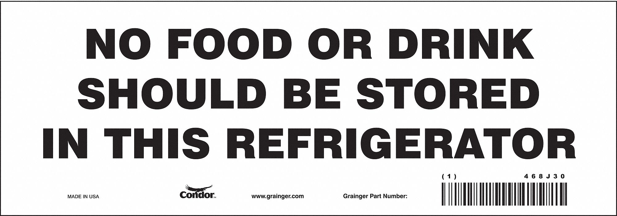 Safety Sign, 3 1/2 in x 10 in, Vinyl, PK10