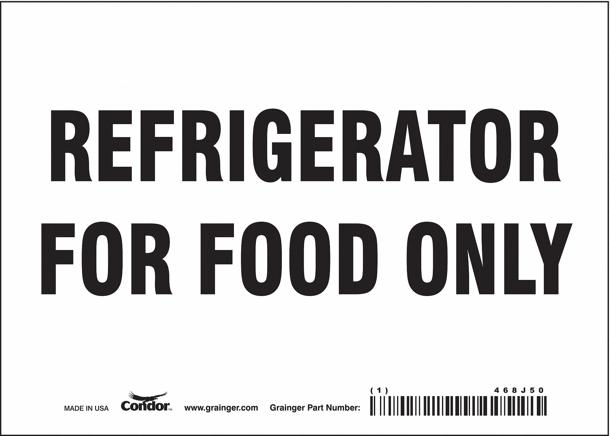 PANNEAU SECURITE,5PO X 7PO,VINYLE