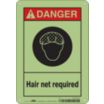 Danger: Hair Net Required Signs