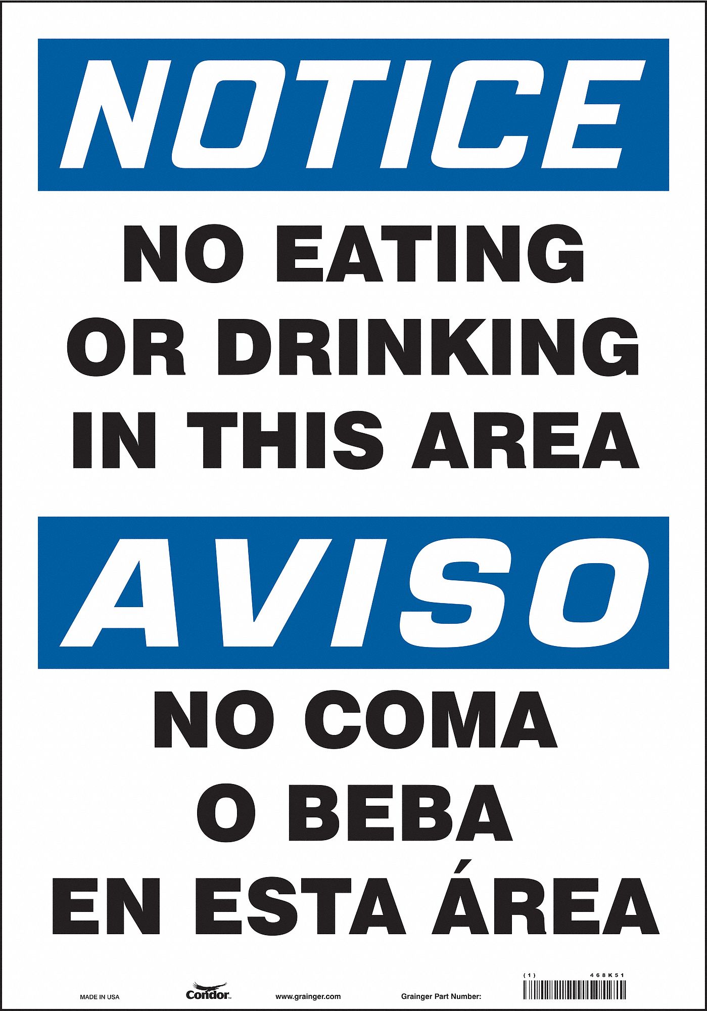Safety Sign, 20 in x 14 in, Vinyl