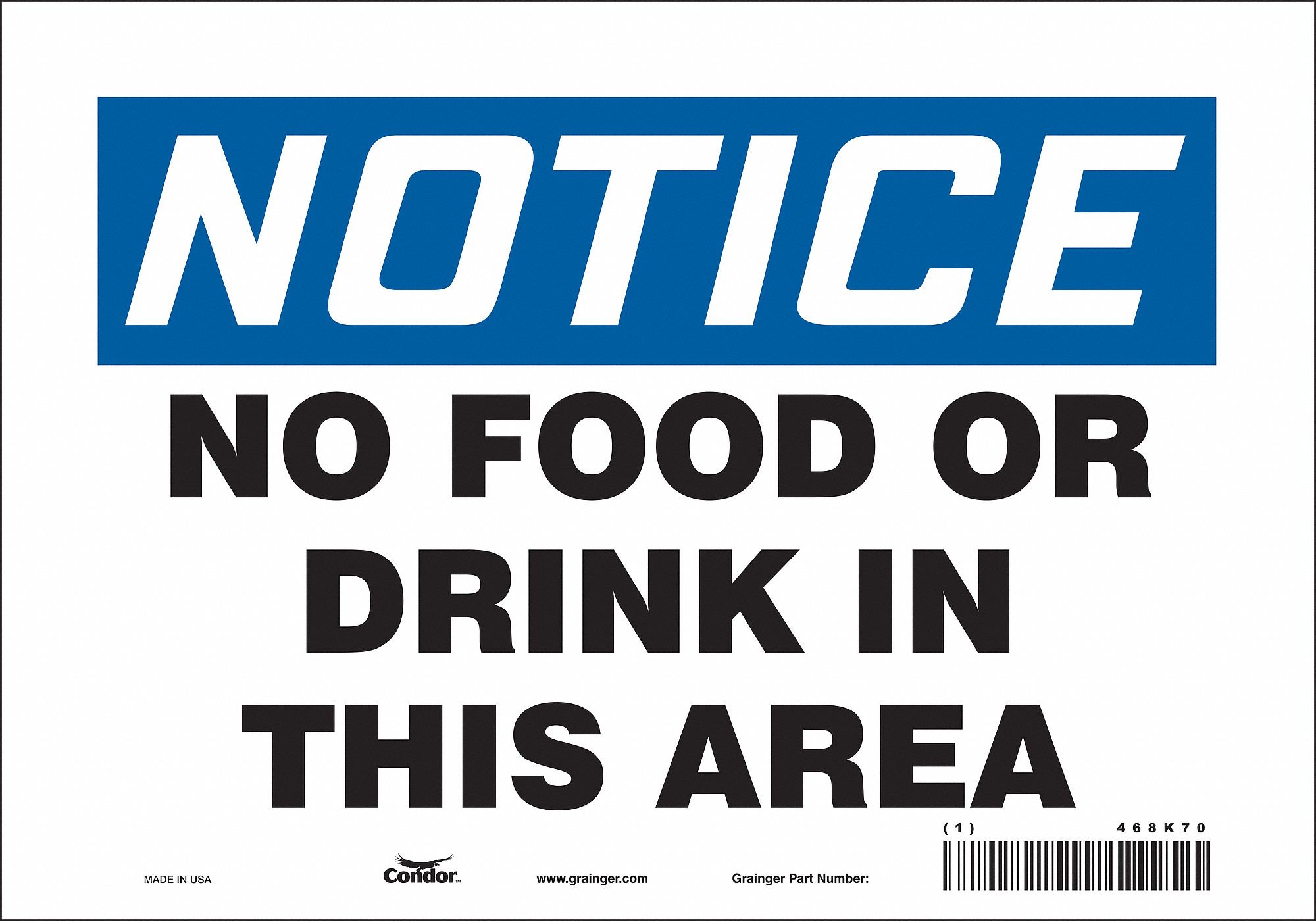 PANNEAU SECURITE,7PO X 10PO,VINYLE