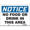 Notice: No Food Or Drink In This Area Signs