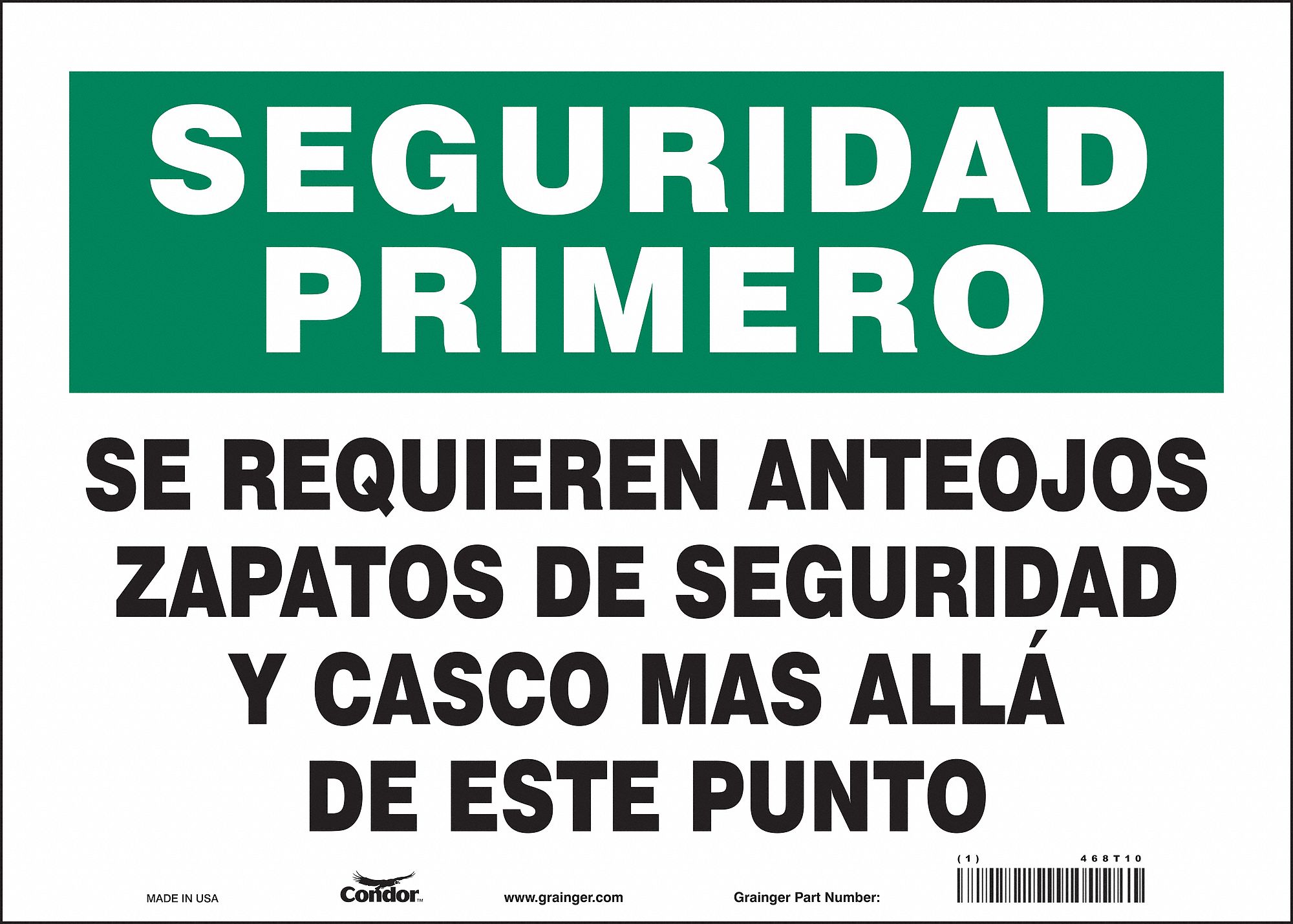 Safety Sign: Vinyl, Adhesive Sign Mounting, 10 in x 14 in Nominal Sign Size, Not Retroreflective