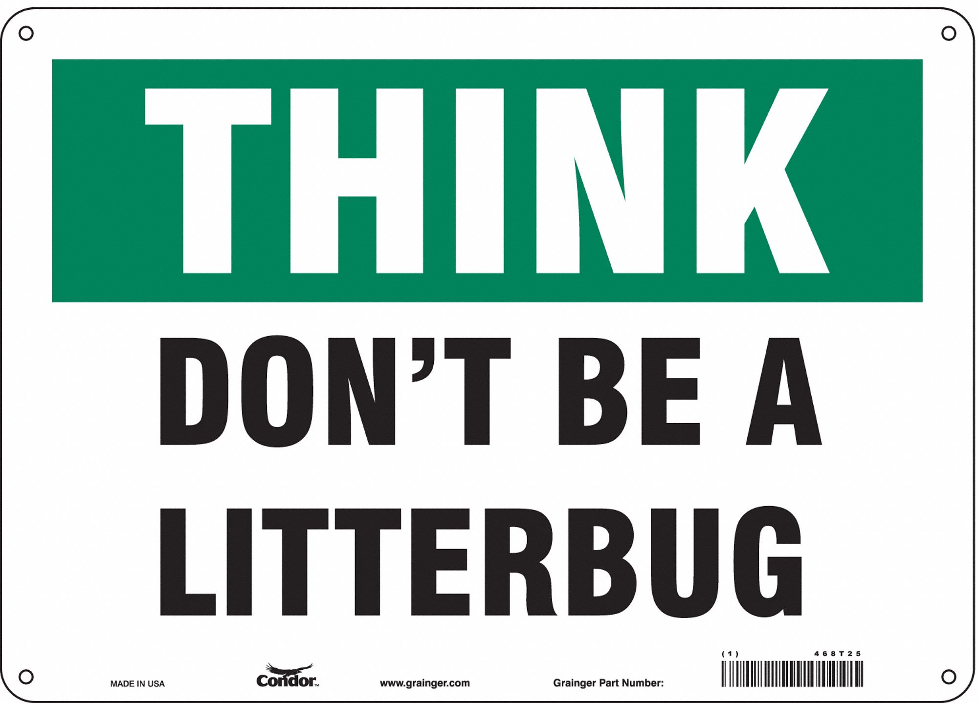 Safety Sign, 10 in x 14 in, Aluminum