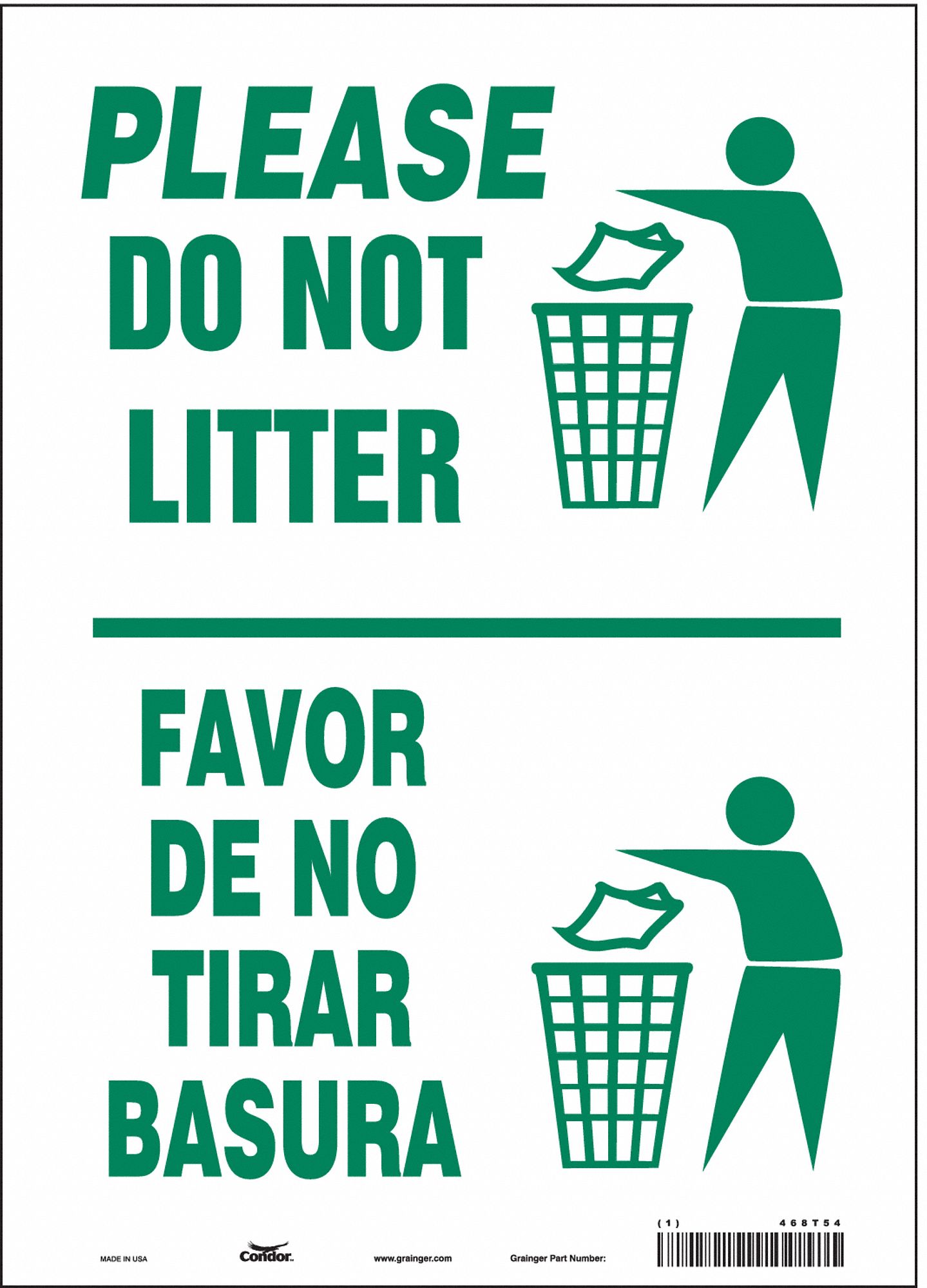 Safety Sign: Vinyl, Adhesive Sign Mounting, 14 in x 10 in Nominal Sign Size, Not Retroreflective