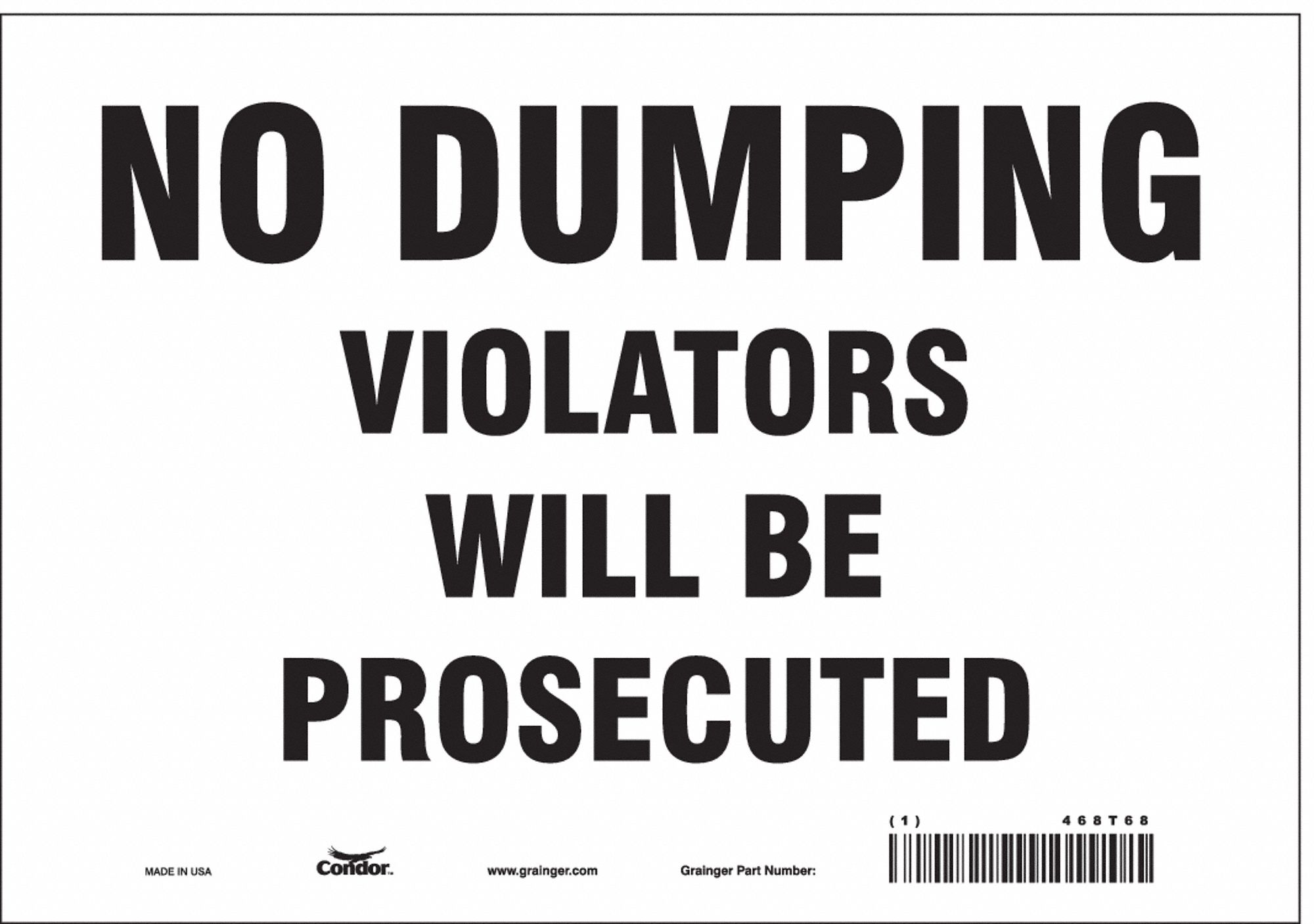 Safety Sign: Vinyl, Adhesive Sign Mounting, 7 in x 10 in Nominal Sign Size, Not Retroreflective