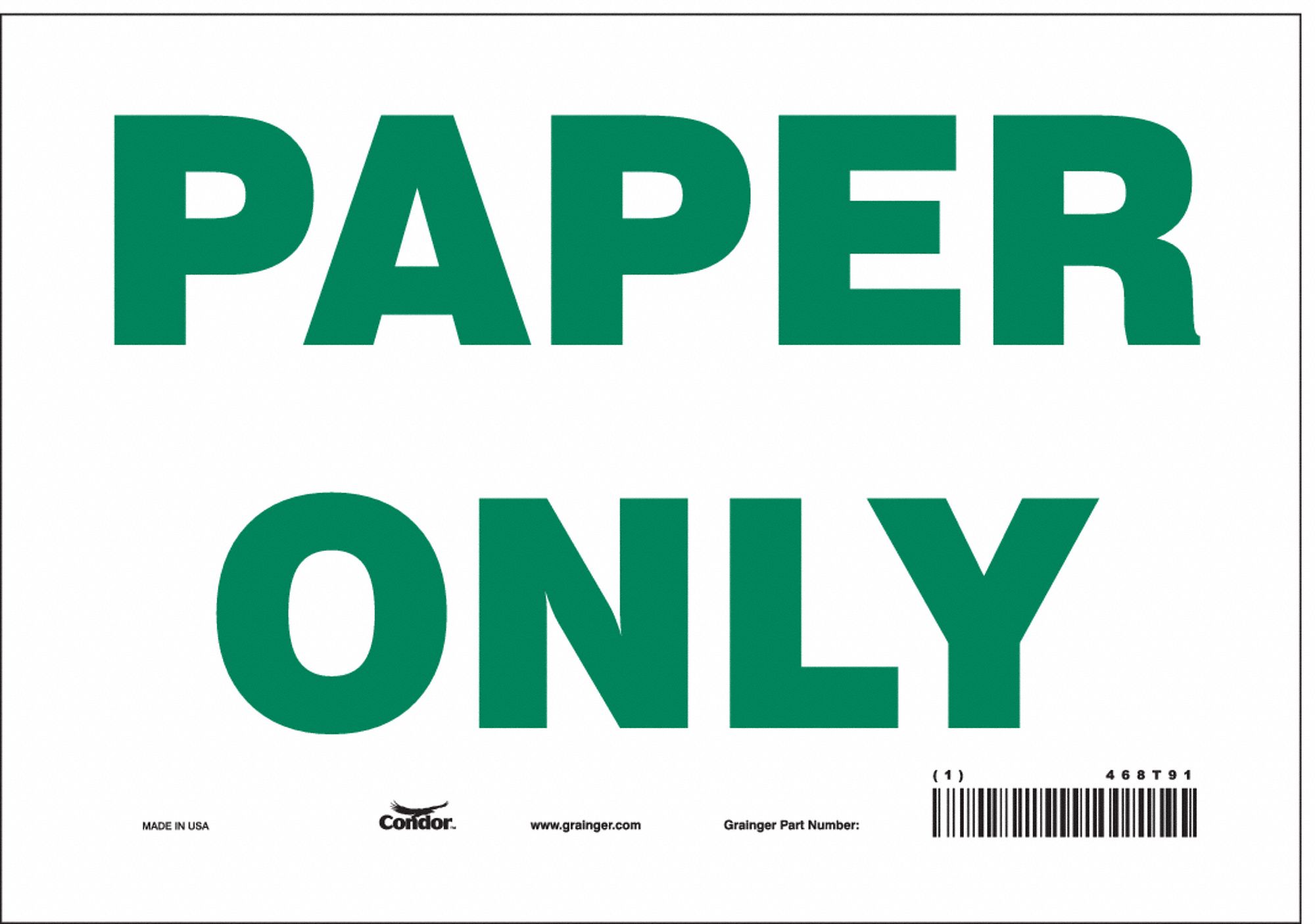 Safety Sign, 7 in x 10 in, Vinyl