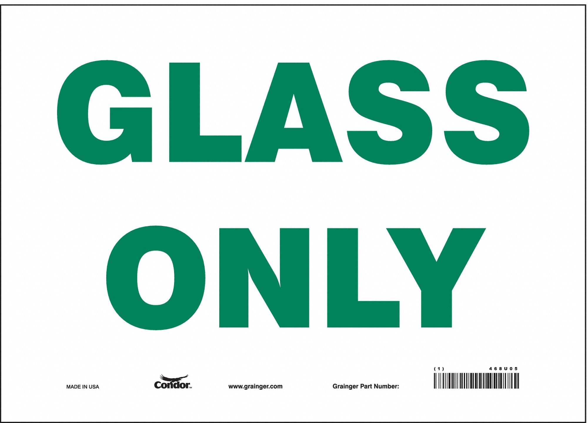 Safety Sign: Vinyl, Adhesive Sign Mounting, 10 in x 14 in Nominal Sign Size, Not Retroreflective