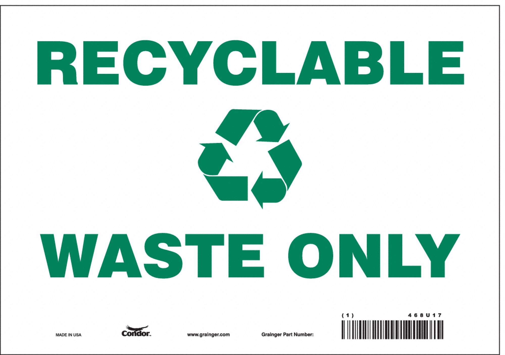 PANNEAU SECURITE,7PO X 10PO,VINYLE